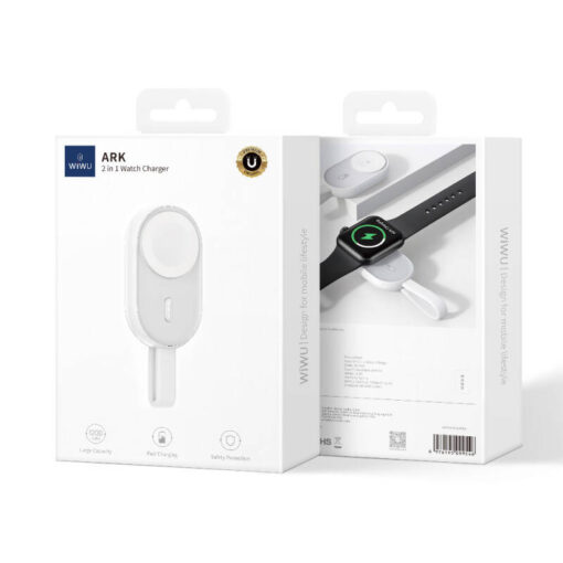 Wiwu Wi-M20 Ark Serisi Akıllı Saat Mini Wireless Powerbank 1200mAh 2.5W - Görsel 6