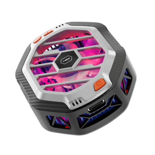 Wiwu Wi-R001 15W Magsafe Şarj Özellikli RGB Işıklı Telefon Soğutucu Fan - Görsel 2