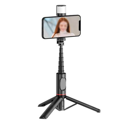 Wiwu Wi-SE003 Sharp Film Serisi Çok Fonksiyonlu Işıklı Sabitleyici Canlı Yayın Tripod Selfie Çubuğu - Görsel 6