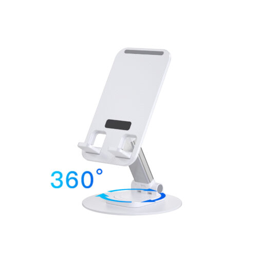 Taşınabilir Katlanabilir 360 Dönebilen Metal Telefon ve Tablet Standı - Görsel 6