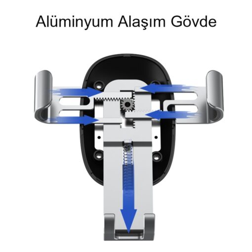 Yesido C123 Yapışkanlı 15W Kablosuz Şarjlı Araç Tutucu - Görsel 2