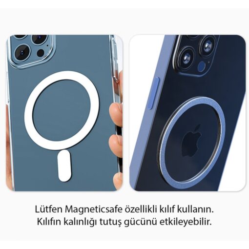 Yesido C132 15W Kablosuz Şarjlı Mıknatıslı Yapışkanlı Ayarlanabilir Magsafe Araç Tutu - Görsel 8