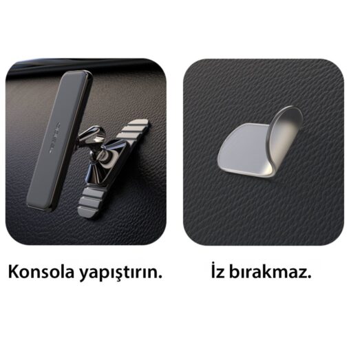 Yesido C150 360 Derece Ayarlanabilir Yapışkanlı Mıknatıslı Araç Tutucu - Görsel 5