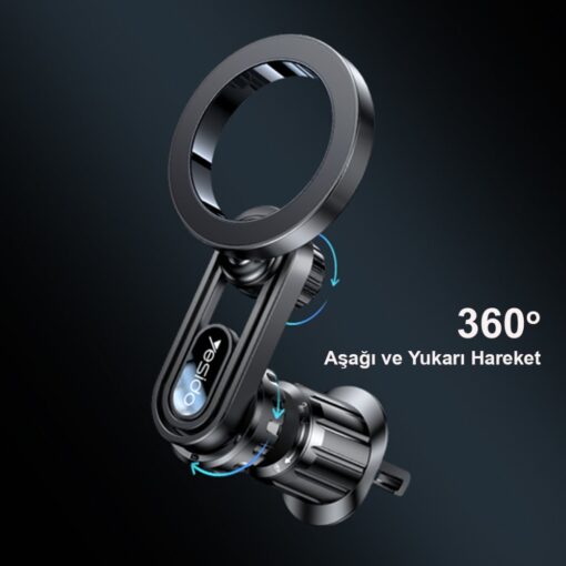 Yesido C157 Ayarlanabilir Izgara Klipsli Manyetik Magsafe Araç Tutucu - Görsel 10