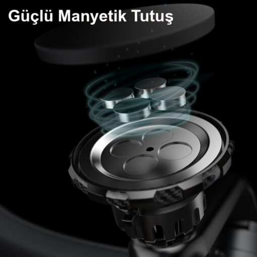 Yesido C159 2in1 Izgara Klipsli ve Yapışkanlı 360 Derece Ayarlanabilir Manyetik Magsafe Araç Tutucu - Görsel 6