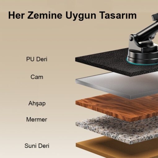Yesido C173 Yapışkanlı 360 Derece Ayarlanabilir Araç Tutucu - Görsel 3