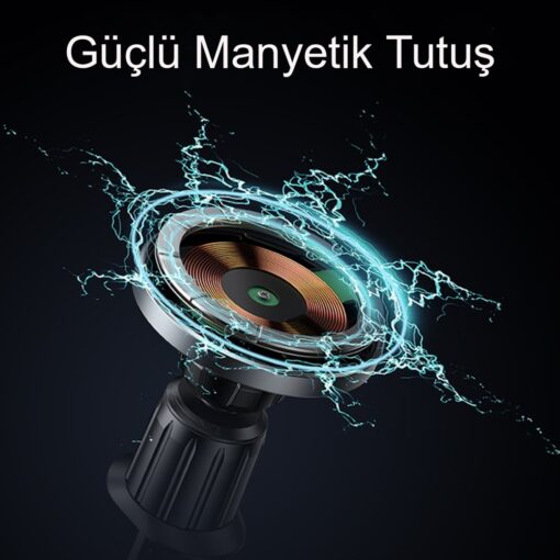 Yesido C190 Izgara Klipsli 15W Kablosuz Şarjlı Magsafe Araç Tutucu - Görsel 3