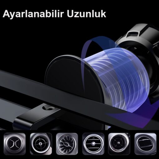 Yesido C190 Izgara Klipsli 15W Kablosuz Şarjlı Magsafe Araç Tutucu - Görsel 7