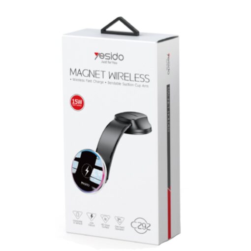 Yesido C292 Yapışkanlı 360 Derece Ayarlanabilir 15W Kablosuz Şarjlı Manyetik Magsafe Araç Tutucu - Görsel 2