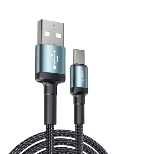 Yesido CA75 2M 2.4A Hasırlı Usb to Type-C Hızlı Şarj Kablosu