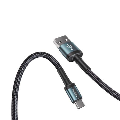 Yesido CA75 2M 2.4A Hasırlı Usb to Type-C Hızlı Şarj Kablosu - Görsel 2