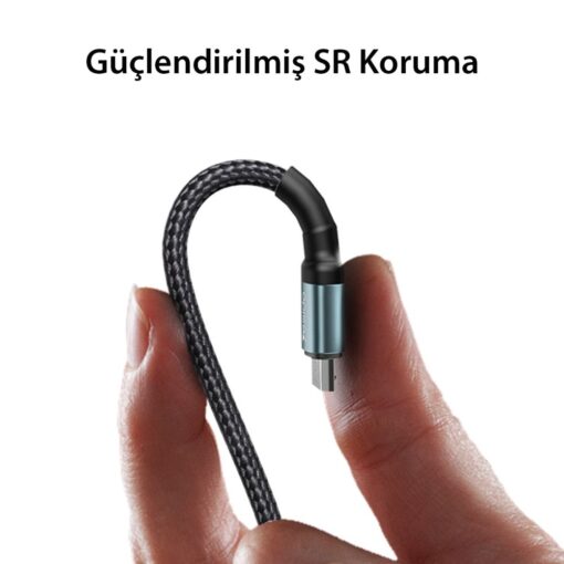 Yesido CA75 2M 2.4A Hasırlı Usb to Type-C Hızlı Şarj Kablosu - Görsel 5