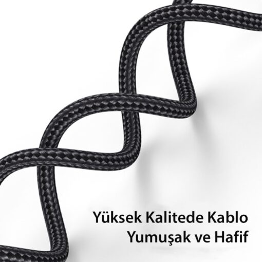 Yesido CA76 1.2M 20W Hasırlı Type-C to Lightning PD Hızlı Şarj Kablosu - Görsel 9