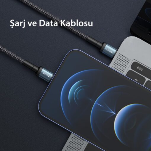 Yesido CA76 1.2M 20W Hasırlı Type-C to Lightning PD Hızlı Şarj Kablosu - Görsel 10