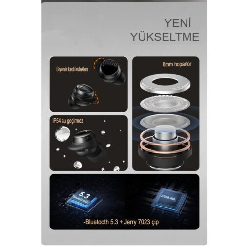 Yesido TWS20 Kablosuz Airpods Kulaklık - Görsel 5