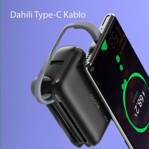Yesido YP18 10.000 mAh USB3.0 PD Hızlı Şarj Powerbank - Görsel 9