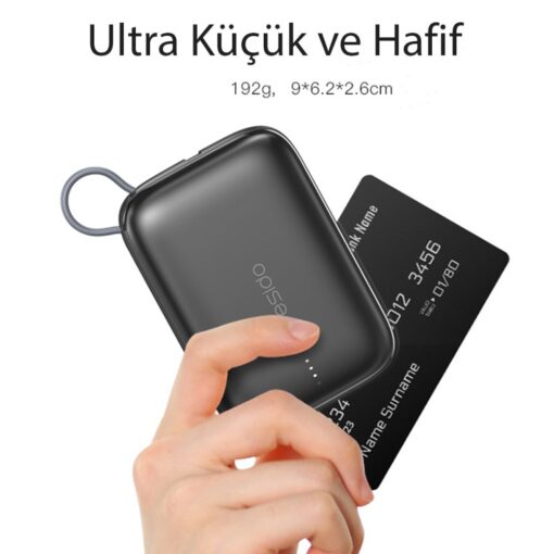 Yesido YP18 10.000 mAh USB3.0 PD Hızlı Şarj Powerbank - Görsel 4