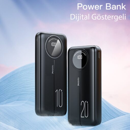 Yesido YP40 10.000 mAh Dijital Göstergeli USB3.0 PD Hızlı Şarj Powerbank - Görsel 5