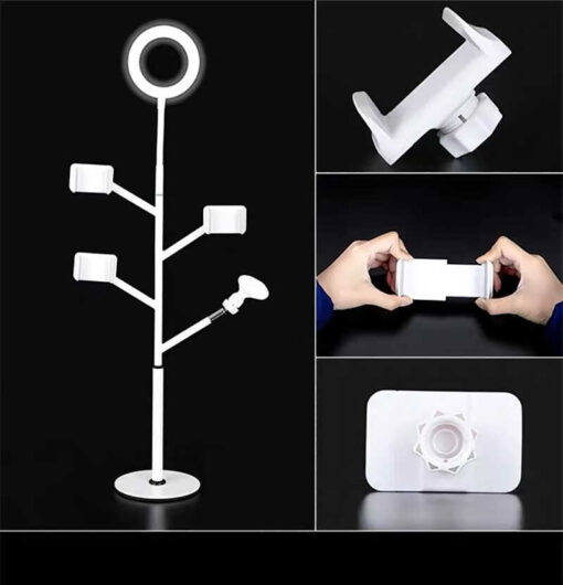 Zore Professional Live Stream Işıklı Telefon Tutucu Ring Light - Görsel 5
