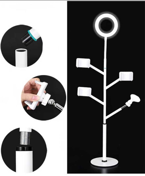 Zore Professional Live Stream Işıklı Telefon Tutucu Ring Light - Görsel 6