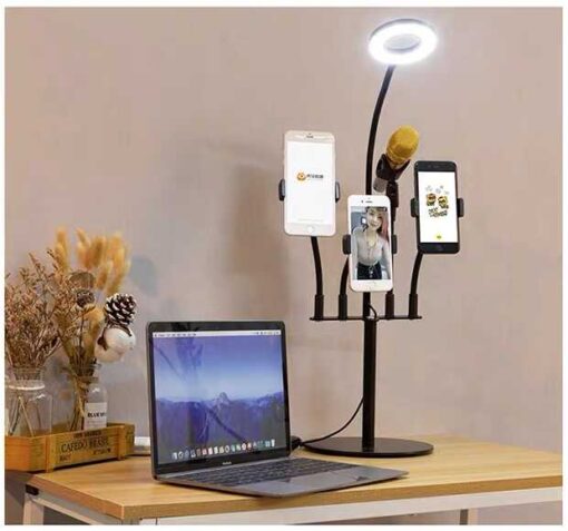 Zore 5 in 1 Işıklı Telefon Tutucu Ring Light - Görsel 5