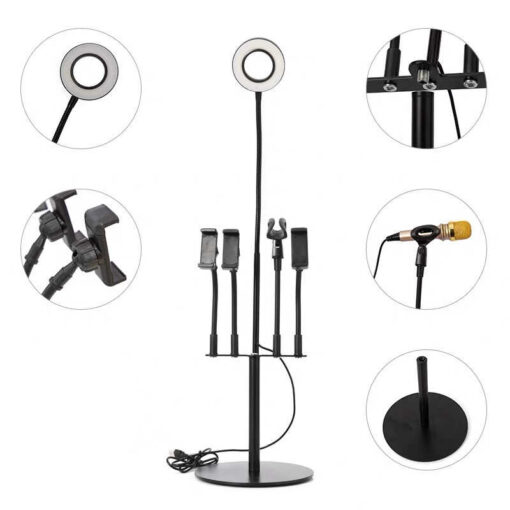 Zore 5 in 1 Işıklı Telefon Tutucu Ring Light - Görsel 14