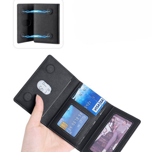 Zore CRD-04 Suni Deri Görünümlü 5 Hazneli Magnetik Kartlık - Görsel 2