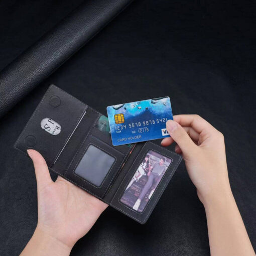 Zore CRD-04 Suni Deri Görünümlü 5 Hazneli Magnetik Kartlık - Görsel 3