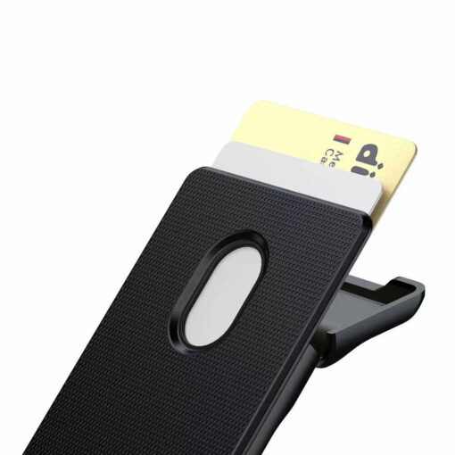 Zore CRD-05 Sade Tasarımlı 2 Hazneli PU Magnetik Standlı Kartlık - Görsel 2