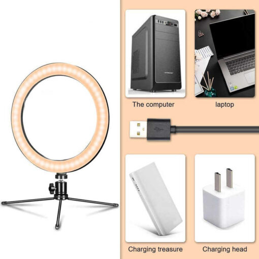 Zore CT-001 Işıklı Tripod Ring Light - Görsel 3