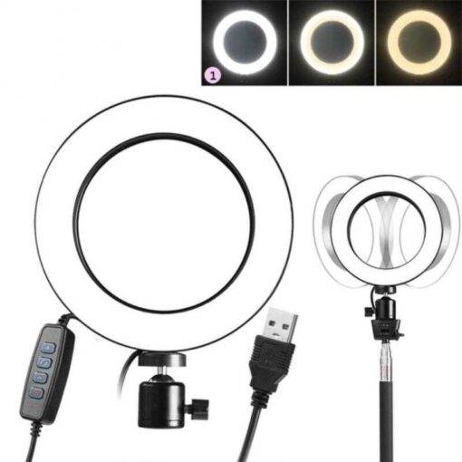 Zore CXB-260 Işıklı Telefon Tutucu Ring Light - Görsel 3