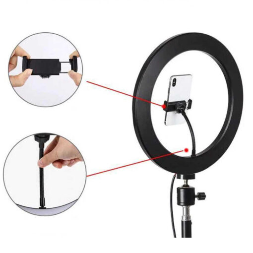 Zore CXB-260 Işıklı Telefon Tutucu Ring Light - Görsel 4