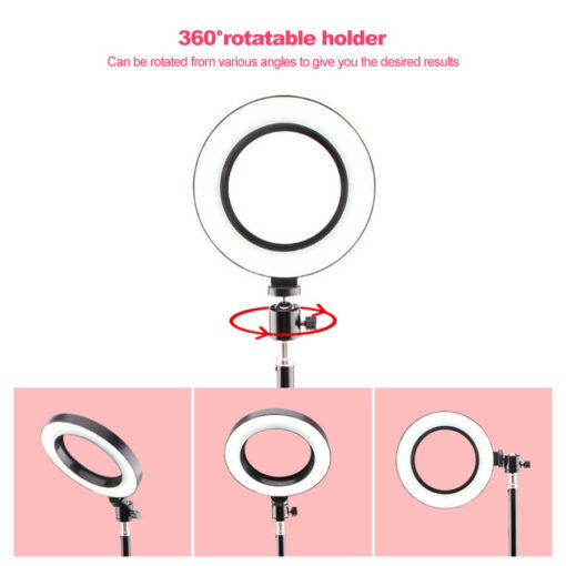 Zore CXB-260 Işıklı Telefon Tutucu Ring Light - Görsel 6