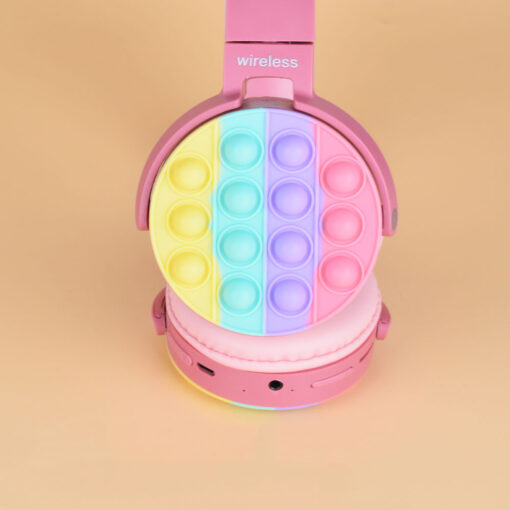 Zore CXT-950 RGB Led Işıklı Kedi Kulağı Band Tasarımı Ayarlanabilir Katlanabilir Kulak Üstü Bluetooth Kulaklık - Görsel 2