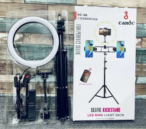 Zore DC-36 Işıklı Tripod Telefon Tutucu Ring Light - Görsel 3