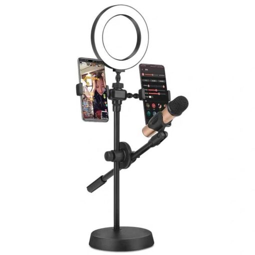 Zore Dual Small Light Işıklı Telefon Tutucu 9cm Ring Light - Görsel 2