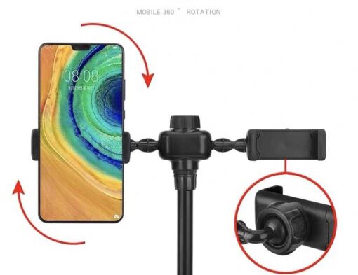 Zore Dual Small Light Işıklı Telefon Tutucu 9cm Ring Light - Görsel 3