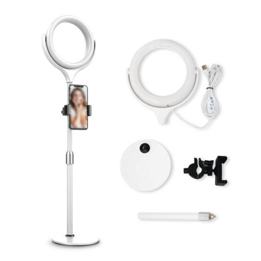 Zore F-537 Işıklı Telefon Tutucu Ring Light - Görsel 7