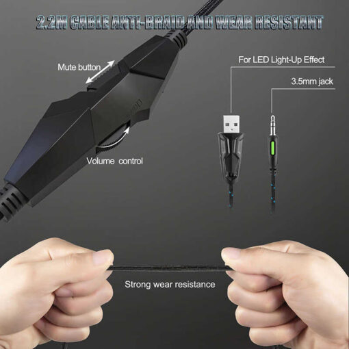 Zore Onikuma K19 RGB Oyuncu Kulaklığı 3.5mm - Görsel 4