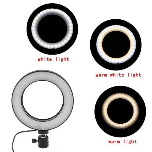 Zore M-16 Işıklı Telefon Tutucu Ring Light - Görsel 2