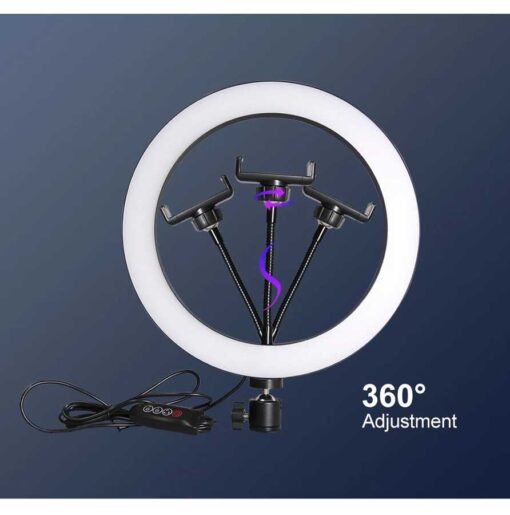 Zore M-26 Işıklı Telefon Tutucu Ring Light - Görsel 2