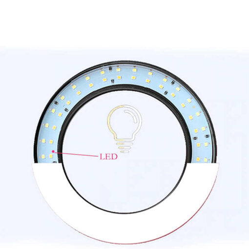 Zore M-26 Işıklı Telefon Tutucu Ring Light - Görsel 5