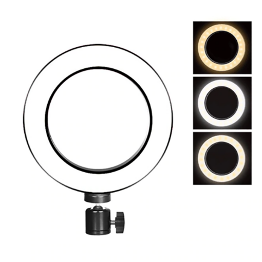Zore M-26 Işıklı Telefon Tutucu Ring Light - Görsel 6