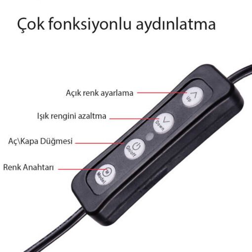 Zore M20 Işıklı Telefon Tutucu Ring Light - Görsel 2
