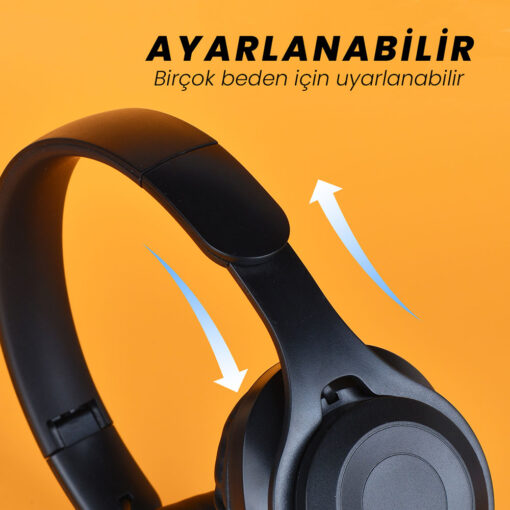 Zore M6 Plus Ayarlanabilir ve Katlanabilir Kulak Üstü Bluetooth Kulaklık - Görsel 5