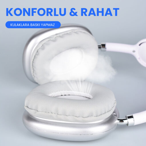 Zore P9 Hi-Fi Ses Kalitesi Ayarlanabilir ve Katlanabilir Kulak Üstü Bluetooth Kulaklık - Görsel 2