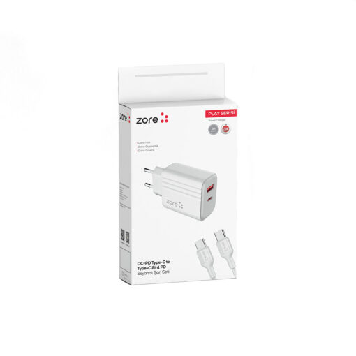 Type-C to Type-C 2in1 PD Seyahat Şarj Aleti 20W - Görsel 2