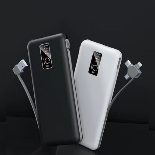 Zore PW-05 Hızlı Şarj Led Göstergeli Micro Lightning Type-C Kablolu Taşınabilir Powerbank 10000mAh - Görsel 5