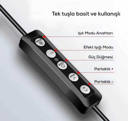 Zore RGB MJ-33 Işıklı Telefon Tutucu Ring Light - Görsel 5