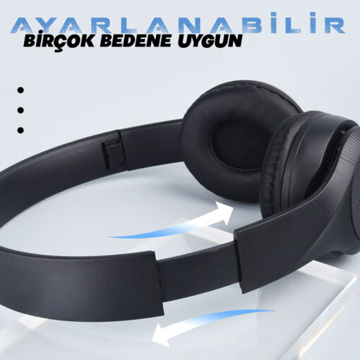 Zore M6 Plus Ayarlanabilir ve Katlanabilir Kulak Üstü Bluetooth Kulaklık - Görsel 15